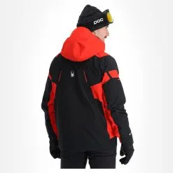 Spyder, Monterosa Gtx Veste De Ski Hommes Volcano Noir, Rouge -ColourWear Soldes spyder monterosa gtx aa jas gevoerd heren charcoal grijs zwart 22spyde116v1 BI 03