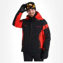 Spyder, Monterosa Gtx Veste De Ski Hommes Volcano Noir, Rouge -ColourWear Soldes spyder monterosa gtx aa jas gevoerd heren charcoal grijs zwart 22spyde116v1 BI 04