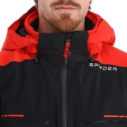 Spyder, Monterosa Gtx Veste De Ski Hommes Volcano Noir, Rouge -ColourWear Soldes spyder monterosa gtx aa jas gevoerd heren charcoal grijs zwart 22spyde116v1 BI 07