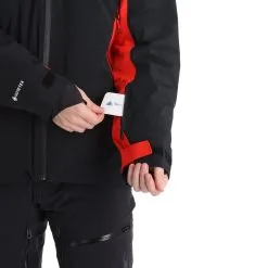 Spyder, Monterosa Gtx Veste De Ski Hommes Volcano Noir, Rouge -ColourWear Soldes spyder monterosa gtx aa jas gevoerd heren charcoal grijs zwart 22spyde116v1 BI 08