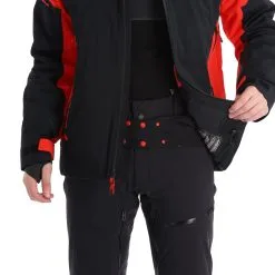 Spyder, Monterosa Gtx Veste De Ski Hommes Volcano Noir, Rouge -ColourWear Soldes spyder monterosa gtx aa jas gevoerd heren charcoal grijs zwart 22spyde116v1 BI 09
