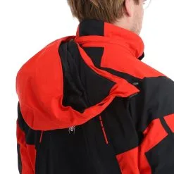 Spyder, Monterosa Gtx Veste De Ski Hommes Volcano Noir, Rouge -ColourWear Soldes spyder monterosa gtx aa jas gevoerd heren charcoal grijs zwart 22spyde116v1 BI 11