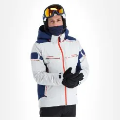 Spyder, Monterosa Gtx Veste De Ski Hommes Glacier Blanc, Bleu -ColourWear Soldes spyder monterosa gtx aa jas gevoerd heren glacier blauw wit 22spyde116v2 BI 04