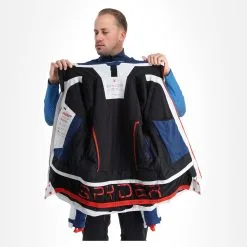 Spyder, Monterosa Gtx Veste De Ski Hommes Glacier Blanc, Bleu -ColourWear Soldes spyder monterosa gtx aa jas gevoerd heren glacier blauw wit 22spyde116v2 BI 06