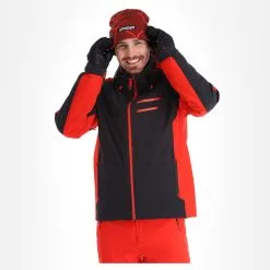 Spyder, Orbiter Veste De Ski Hommes Charcoal Gris -ColourWear Soldes spyder orbiter aa jas gevoerd heren charcoal grijs zwart 22spyde132v1 BI 04