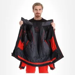 Spyder, Orbiter Veste De Ski Hommes Charcoal Gris -ColourWear Soldes spyder orbiter aa jas gevoerd heren charcoal grijs zwart 22spyde132v1 BI 05