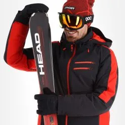Spyder, Orbiter Veste De Ski Hommes Charcoal Gris -ColourWear Soldes spyder orbiter aa jas gevoerd heren charcoal grijs zwart 22spyde132v1 BI 06