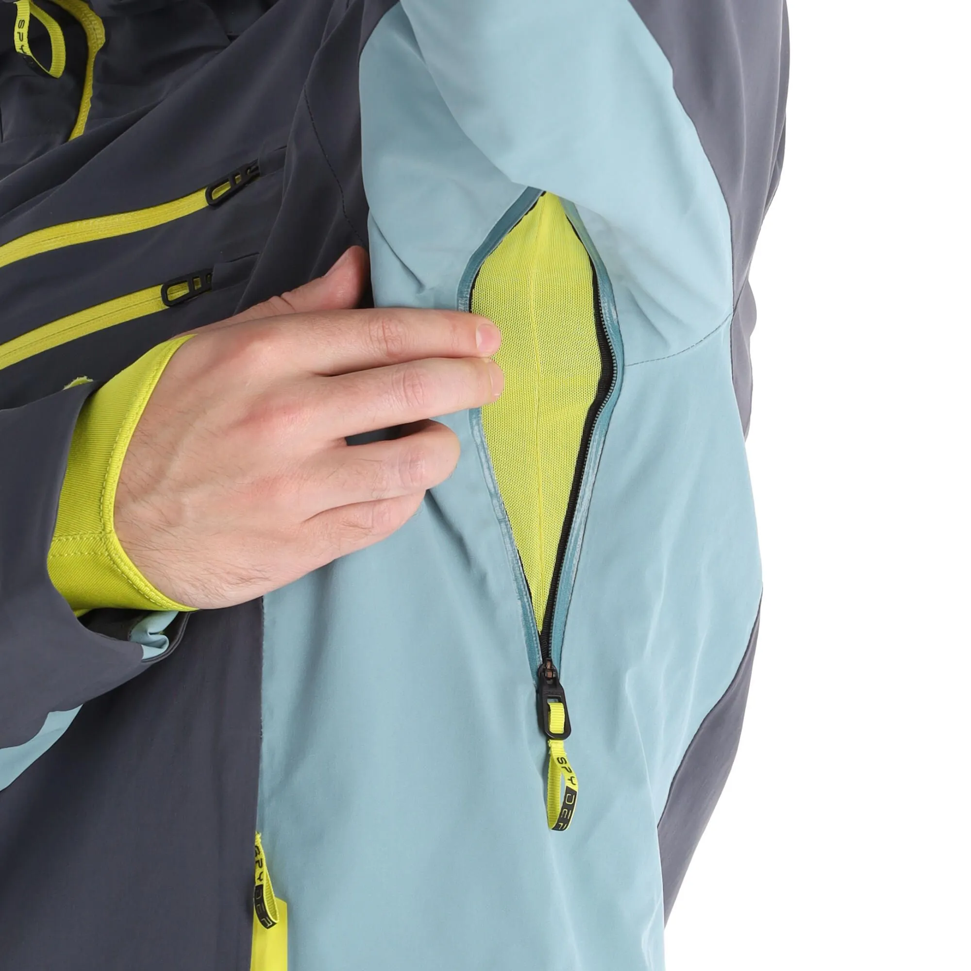 Spyder, Orbiter Veste De Ski Hommes Ebony Tundra Gris 11 Spyder, Orbiter Veste De Ski Hommes Ebony Tundra Gris – Image 9