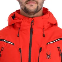 Spyder, Pinnacle Gtx Veste De Ski Hommes Volcano Rouge -ColourWear Soldes spyder pinnacle gtx aa jas gevoerd heren volcano rood 22spyde131v3 BI 07