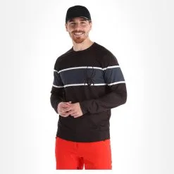 Spyder, Pump Lightweight Pull Hommes Noir -ColourWear Soldes spyder pump lightweight eb trui heren zwart 22spyde122v1 BI 04