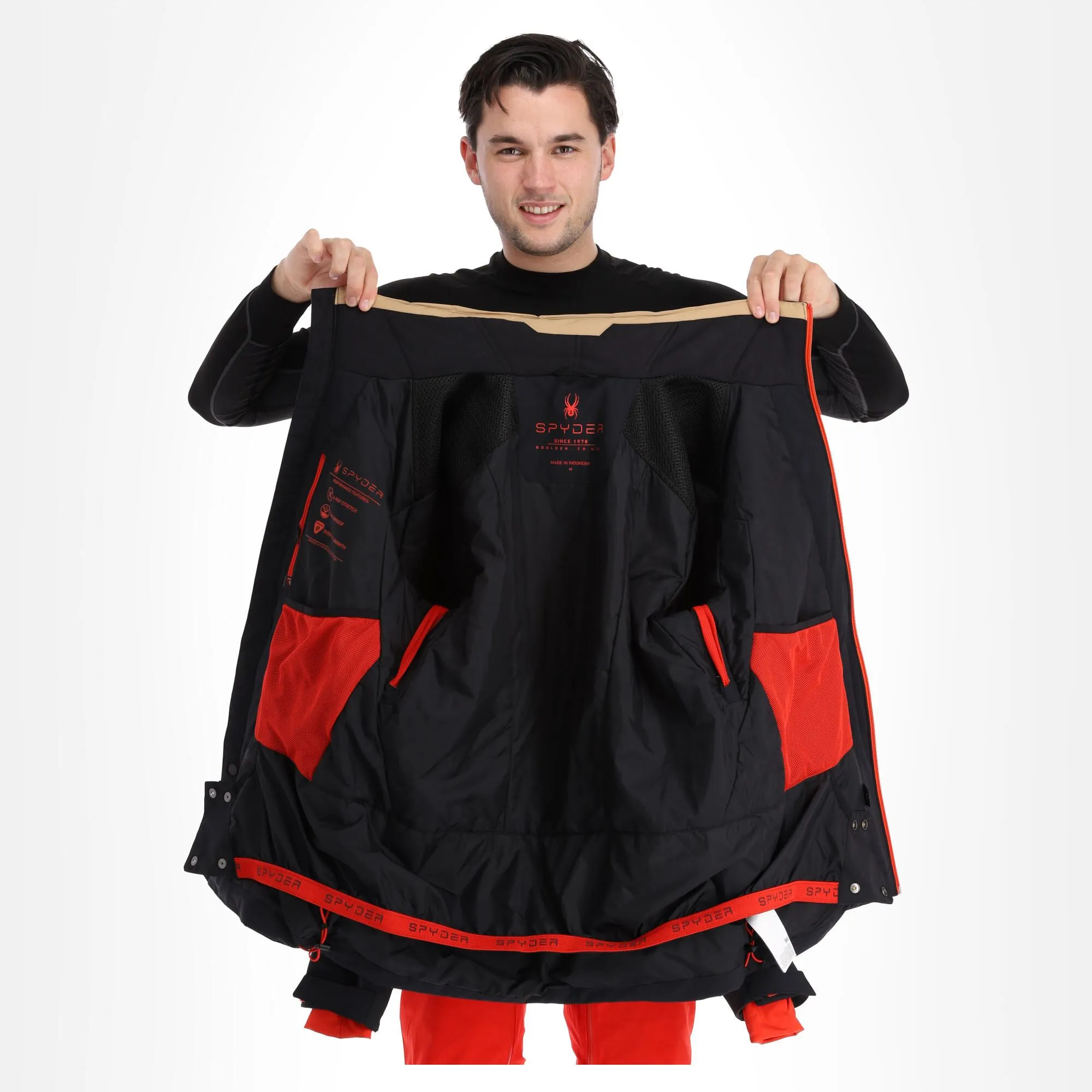 Spyder, Seventy - Eight Veste De Ski Hommes Charcoal Brun, Noir 7 Spyder, Seventy - Eight Veste De Ski Hommes Charcoal Brun, Noir – Image 5