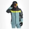 Spyder, Seventy - Eight Veste De Ski Hommes Ebony Tundra Gris -ColourWear Soldes spyder seventy eight aa jas gevoerd heren ebony tundra grijs 22spyde135v3 BI 02