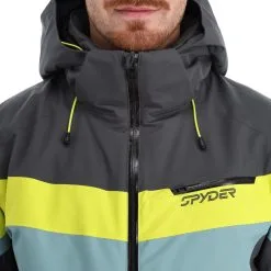Spyder, Seventy - Eight Veste De Ski Hommes Ebony Tundra Gris 17 Spyder, Seventy - Eight Veste De Ski Hommes Ebony Tundra Gris -ColourWear Soldes spyder seventy eight aa jas gevoerd heren ebony tundra grijs 22spyde135v3 BI 07