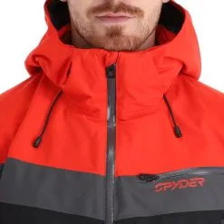 Spyder, Seventy - Eight Veste De Ski Hommes Volcano Rouge -ColourWear Soldes spyder seventy eight aa jas gevoerd heren volcano rood 22spyde135v5 BI 07