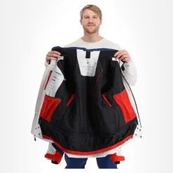 Spyder, Titan Veste De Ski Hommes Glacier Blanc, Bleu -ColourWear Soldes spyder titan aa jas gevoerd heren glacier blauw wit 22spyde134v2 BI 05