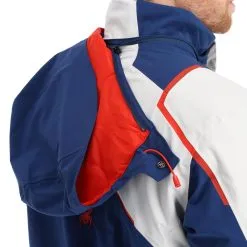 Spyder, Titan Veste De Ski Hommes Glacier Blanc, Bleu -ColourWear Soldes spyder titan aa jas gevoerd heren glacier blauw wit 22spyde134v2 BI 10