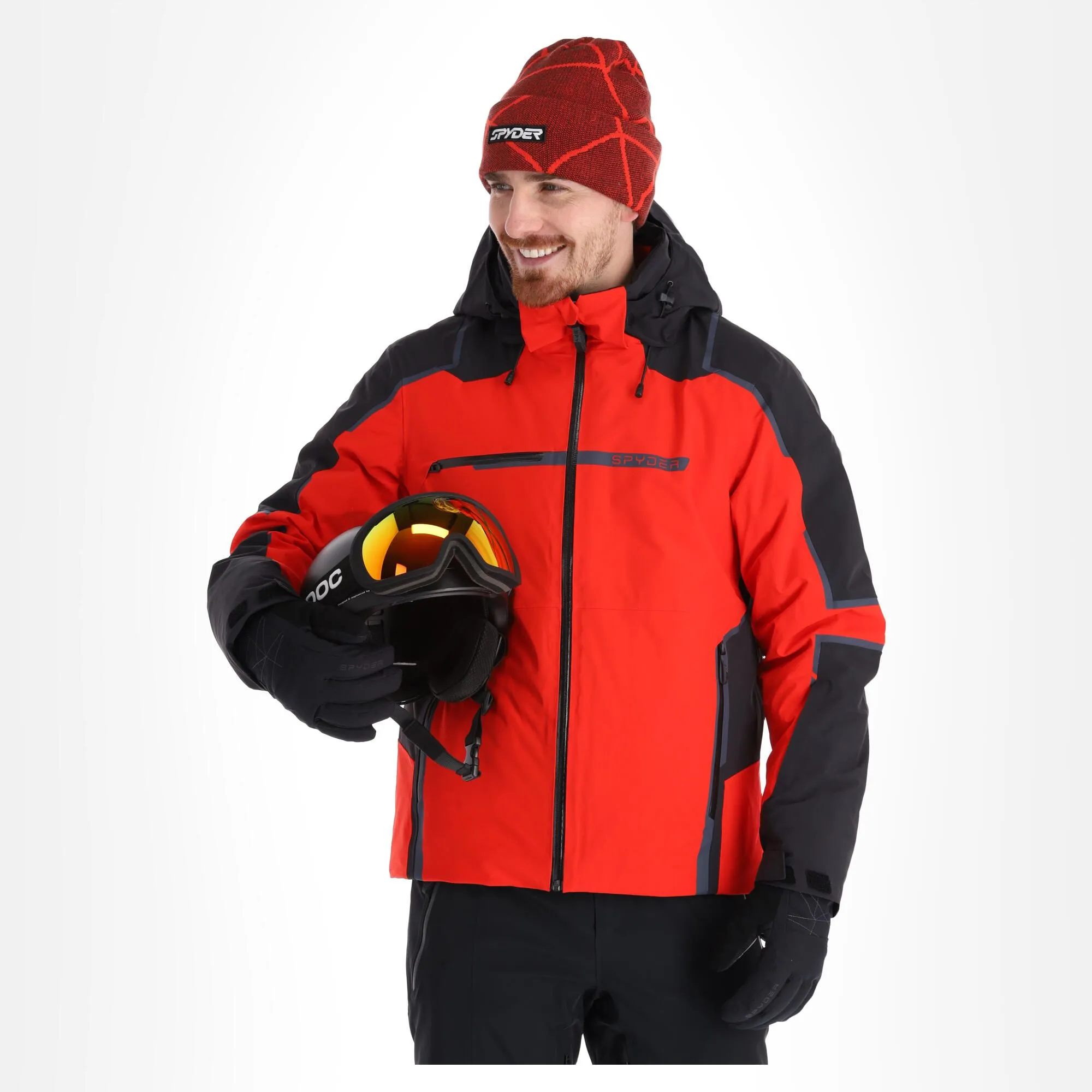 Spyder, Titan Veste De Ski Hommes Volcano Rouge 3 Spyder, Titan Veste De Ski Hommes Volcano Rouge