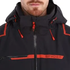 Spyder, Titan Veste De Ski Hommes Noir -ColourWear Soldes spyder titan aa jas gevoerd heren zwart 22spyde134v1 BI 07