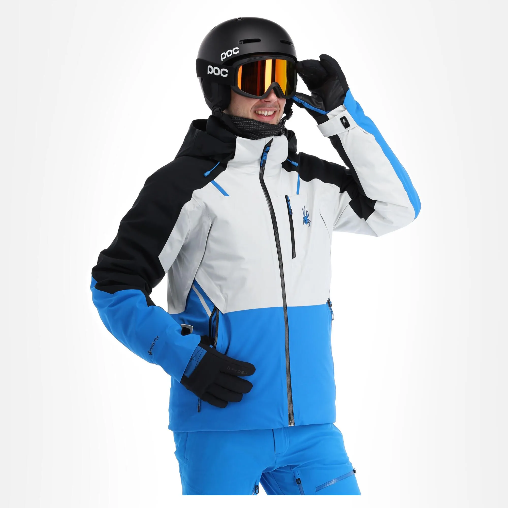 Spyder, Vanqysh Gtx Veste De Ski Hommes Glacier Blanc, Noir 5 Spyder, Vanqysh Gtx Veste De Ski Hommes Glacier Blanc, Noir – Image 3