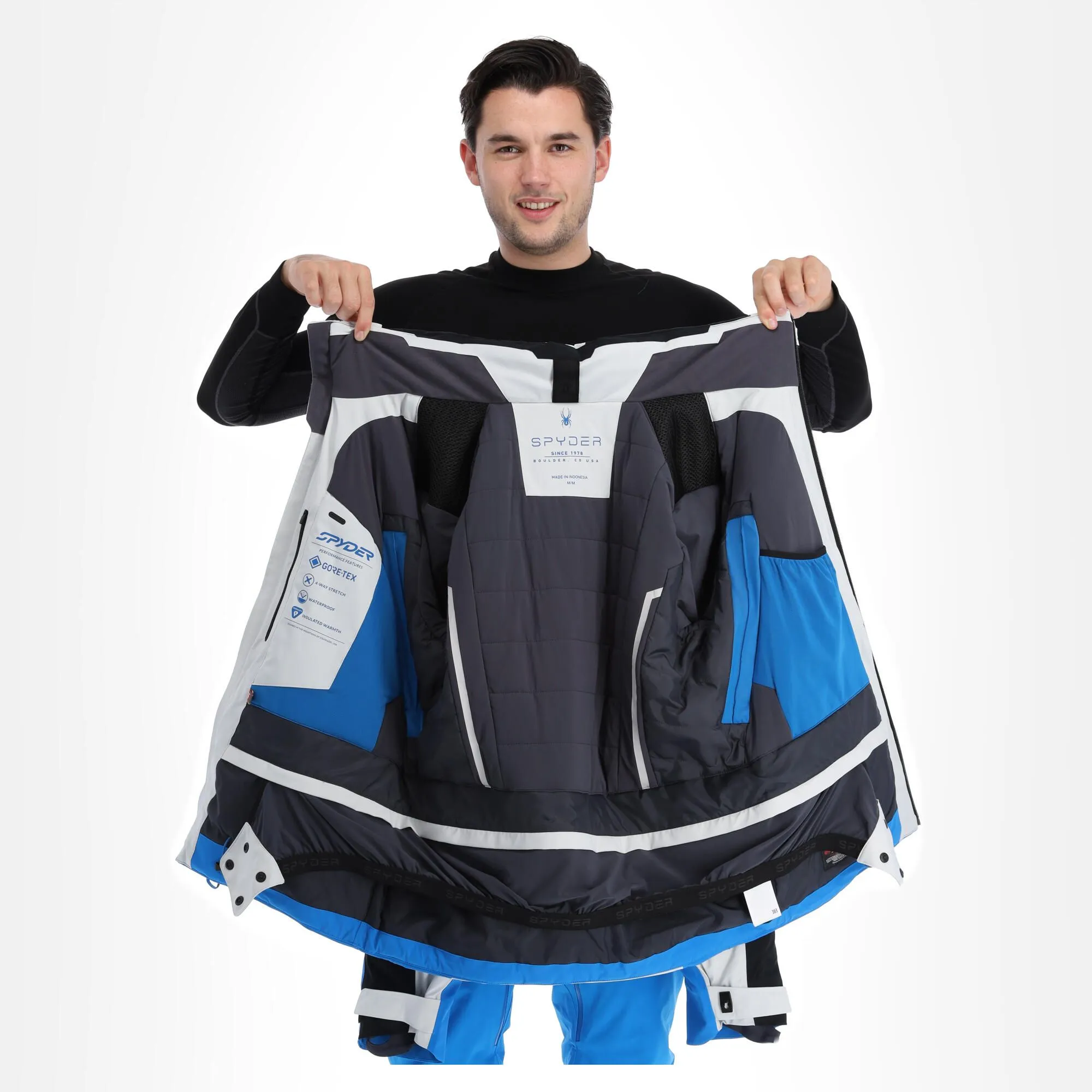 Spyder, Vanqysh Gtx Veste De Ski Hommes Glacier Blanc, Noir 7 Spyder, Vanqysh Gtx Veste De Ski Hommes Glacier Blanc, Noir – Image 5