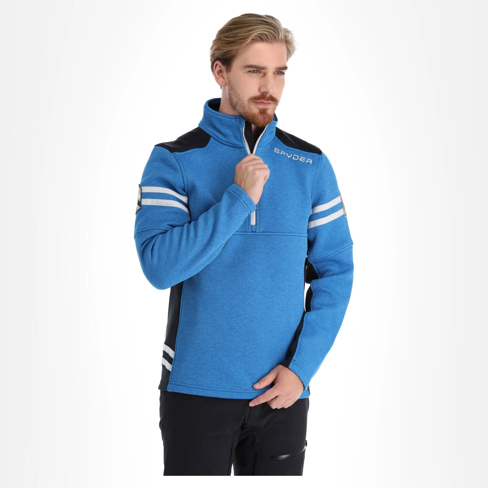 Spyder, Wengen Half Zip Gilet Hommes Collegiate Bleu 5 Spyder, Wengen Half Zip Gilet Hommes Collegiate Bleu – Image 3