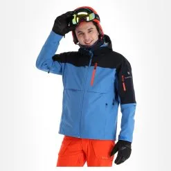 Sun Valley, Darkyl Veste De Ski Hommes Cyan Bleu -ColourWear Soldes sun valley darkyl aa jas gevoerd heren cyan blauw 22suva101v2 BI 04