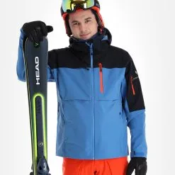 Sun Valley, Darkyl Veste De Ski Hommes Cyan Bleu -ColourWear Soldes sun valley darkyl aa jas gevoerd heren cyan blauw 22suva101v2 BI 05