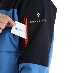 Sun Valley, Darkyl Veste De Ski Hommes Cyan Bleu -ColourWear Soldes sun valley darkyl aa jas gevoerd heren cyan blauw 22suva101v2 BI 08