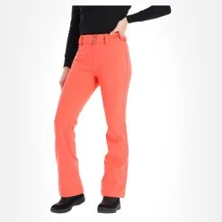 Sun Valley, Irimo Pantalon De Ski En Softshell Femmes Coral Rouge