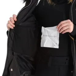 Sun Valley, Kors Veste De Ski Femmes Noir -ColourWear Soldes sun valley kors aa jas gevoerd dames zwart 22suva108v1 BI 11