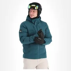 Superdry, Radar Pro Puffer Veste De Ski Hommes Deep Atlantic Teal Bleu -ColourWear Soldes superdry radar pro puffer ad midlayer dons jas heren deep 22super104v1 BI 04