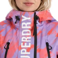 Superdry, Rescue Jacket Veste De Ski Femmes Brush Camo Lilac Rose -ColourWear Soldes superdry rescue jacket aa jas gevoerd dames brush camo lilac roze 22super111v1 BI 07