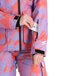 Superdry, Rescue Jacket Veste De Ski Femmes Brush Camo Lilac Rose -ColourWear Soldes superdry rescue jacket aa jas gevoerd dames brush camo lilac roze 22super111v1 BI 08