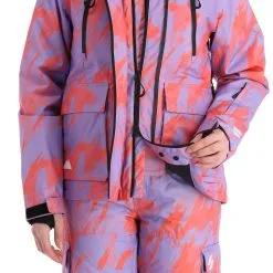 Superdry, Rescue Jacket Veste De Ski Femmes Brush Camo Lilac Rose -ColourWear Soldes superdry rescue jacket aa jas gevoerd dames brush camo lilac roze 22super111v1 BI 10