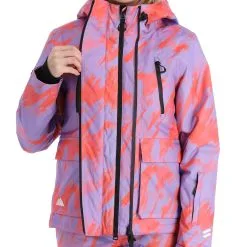 Superdry, Rescue Jacket Veste De Ski Femmes Brush Camo Lilac Rose -ColourWear Soldes superdry rescue jacket aa jas gevoerd dames brush camo lilac roze 22super111v1 BI 11
