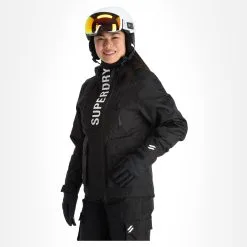 Superdry, Rescue Jacket Veste De Ski Femmes Noir -ColourWear Soldes superdry rescue jacket aa jas gevoerd dames zwart 22super111v2 BI 04