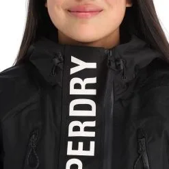 Superdry, Rescue Jacket Veste De Ski Femmes Noir -ColourWear Soldes superdry rescue jacket aa jas gevoerd dames zwart 22super111v2 BI 07