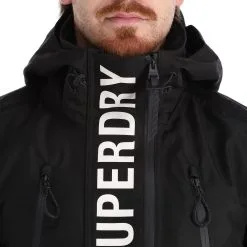 Superdry, Rescue Jacket Veste De Ski Hommes Noir -ColourWear Soldes superdry rescue jacket aa jas gevoerd heren zwart 22super103v3 BI 07