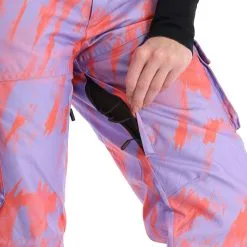 Superdry, Rescue Pant Pantalon De Ski Femmes Brush Camo Lilac Rose -ColourWear Soldes superdry rescue pant ba skibroek gevoerd dames brush camo lilac 22super106v1 BI 06