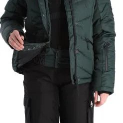 Superdry, Snow Luxe Puffer Veste De Ski Femmes Eagle Vert -ColourWear Soldes superdry snow luxe puffer ad midlayer dons jas dames eagle groen 22super110v1 BI 09