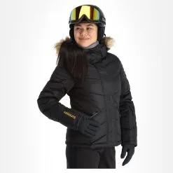 Superdry, Snow Luxe Puffer Veste De Ski Femmes Noir