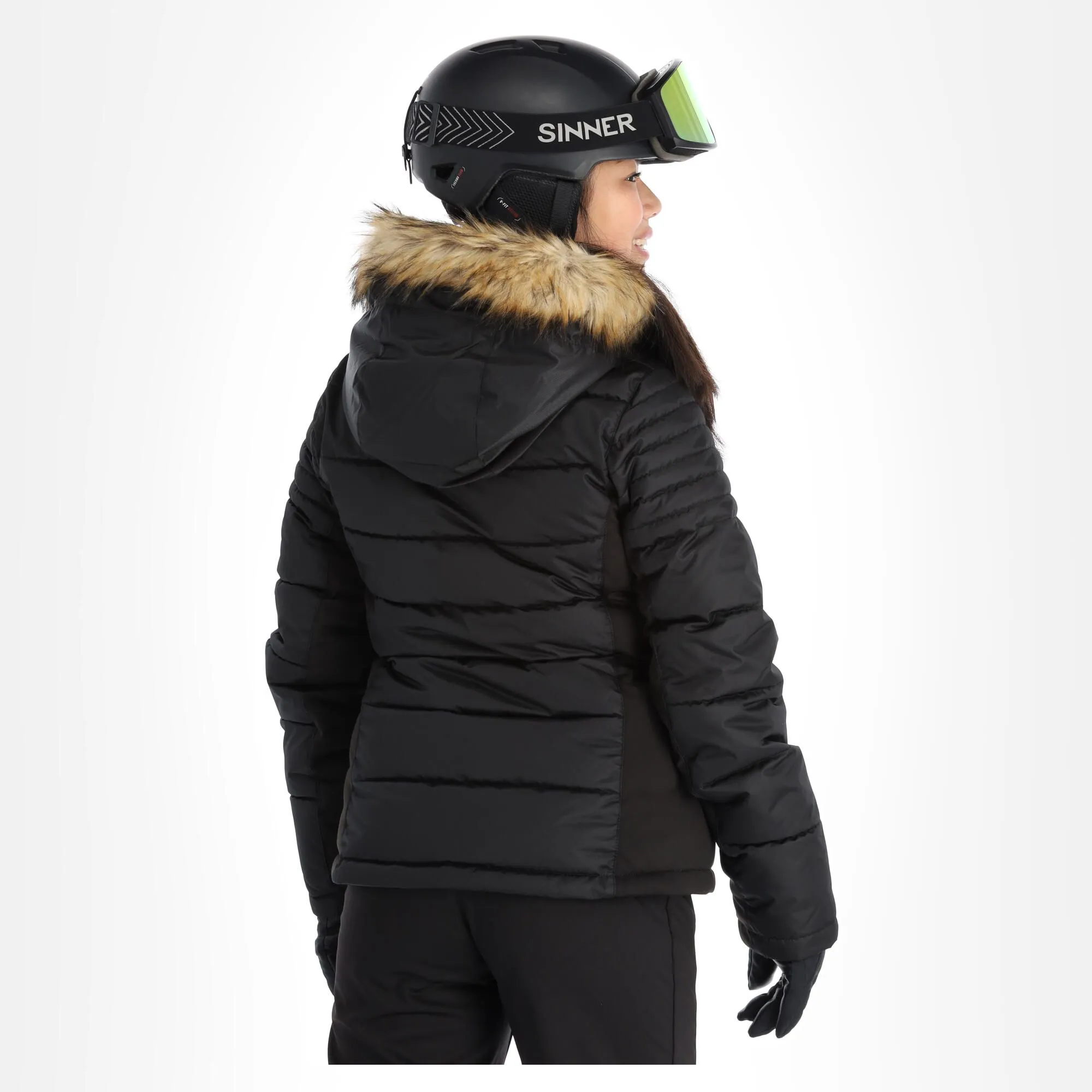 Superdry, Snow Luxe Puffer Veste De Ski Femmes Noir 4 Superdry, Snow Luxe Puffer Veste De Ski Femmes Noir – Image 2