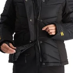 Superdry, Snow Luxe Puffer Veste De Ski Femmes Noir 21 Superdry, Snow Luxe Puffer Veste De Ski Femmes Noir -ColourWear Soldes superdry snow luxe puffer ad midlayer dons jas dames zwart 22super110v2 BI 11