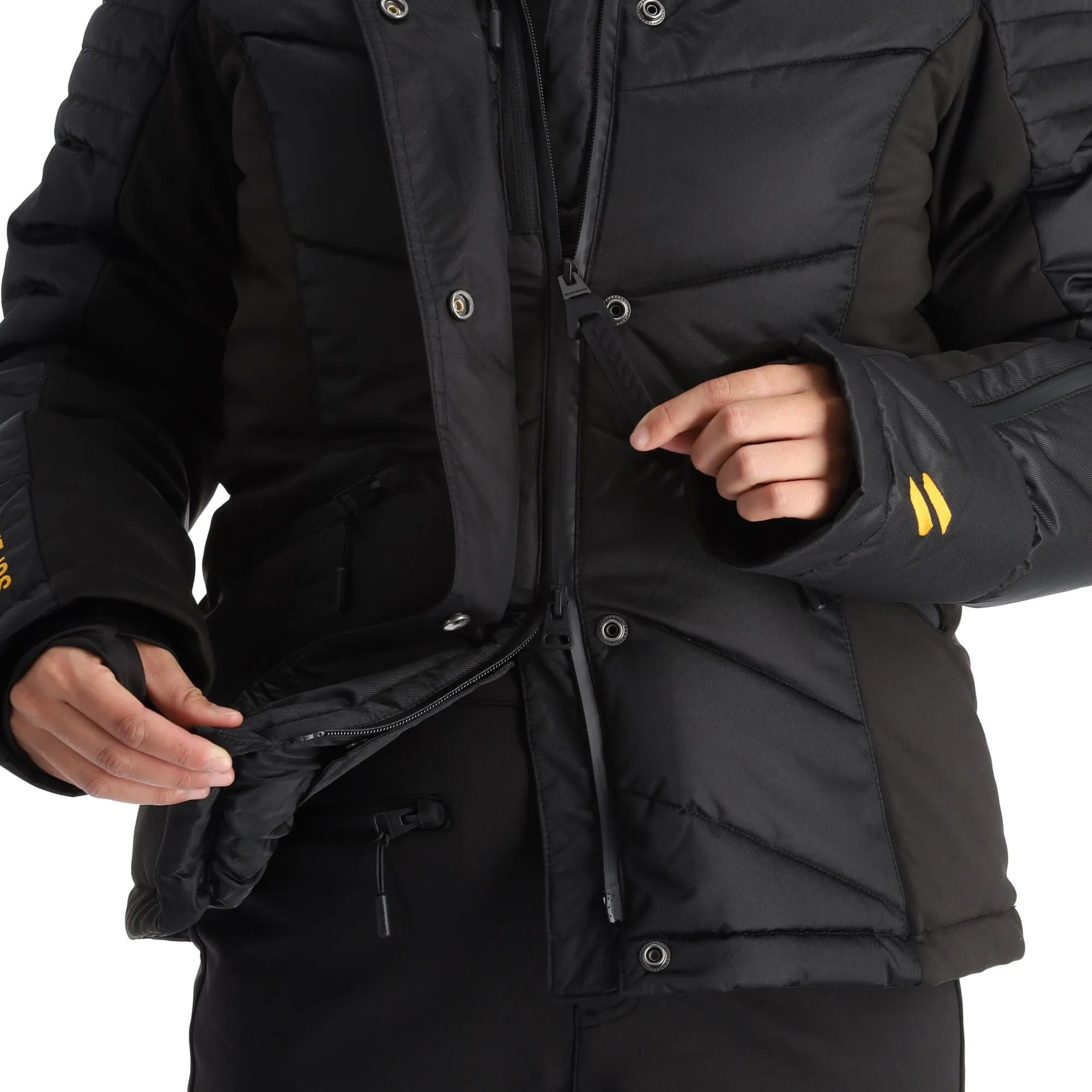 Superdry, Snow Luxe Puffer Veste De Ski Femmes Noir 12 Superdry, Snow Luxe Puffer Veste De Ski Femmes Noir – Image 10