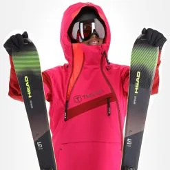Tenson, Aerismo Jackorak Veste De Ski Femmes Cerise Rouge -ColourWear Soldes tenson aerismo jackorak aa jas gevoerd dames cerise rood 22tenso103v1 BI 05