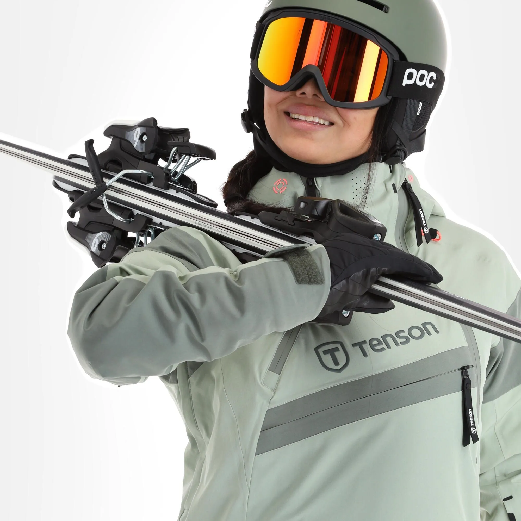 Tenson, Aerismo Jackorak Veste De Ski Femmes Grey Vert 6 Tenson, Aerismo Jackorak Veste De Ski Femmes Grey Vert – Image 4