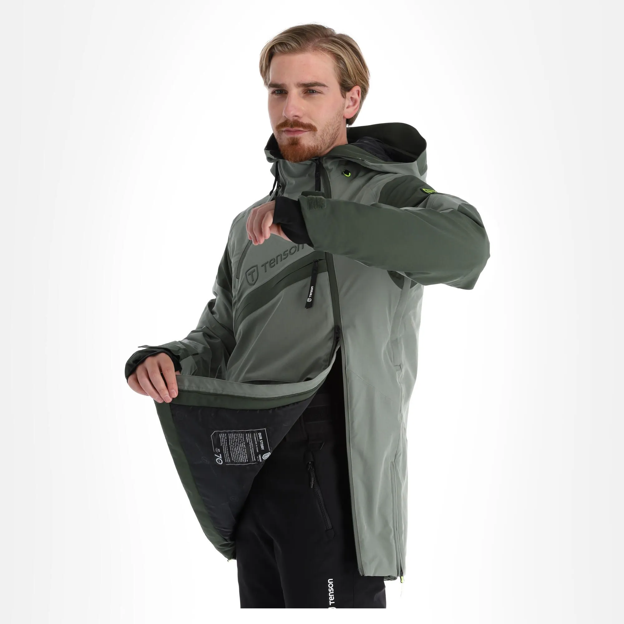 Tenson, Aerismo Jackorak Veste De Ski Hommes Grey Vert 7 Tenson, Aerismo Jackorak Veste De Ski Hommes Grey Vert – Image 5