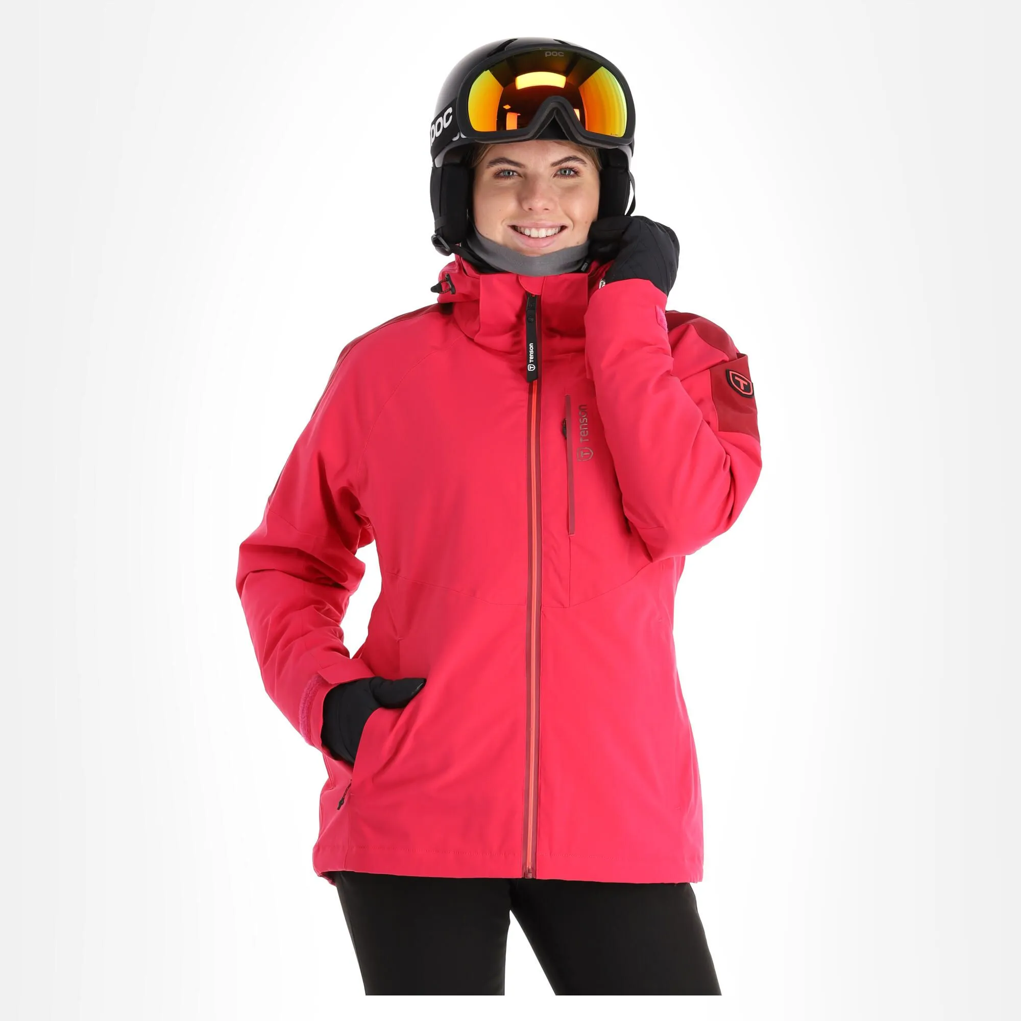Tenson, Core Ski Jacket Veste De Ski Femmes Cerise Rouge 3 Tenson, Core Ski Jacket Veste De Ski Femmes Cerise Rouge