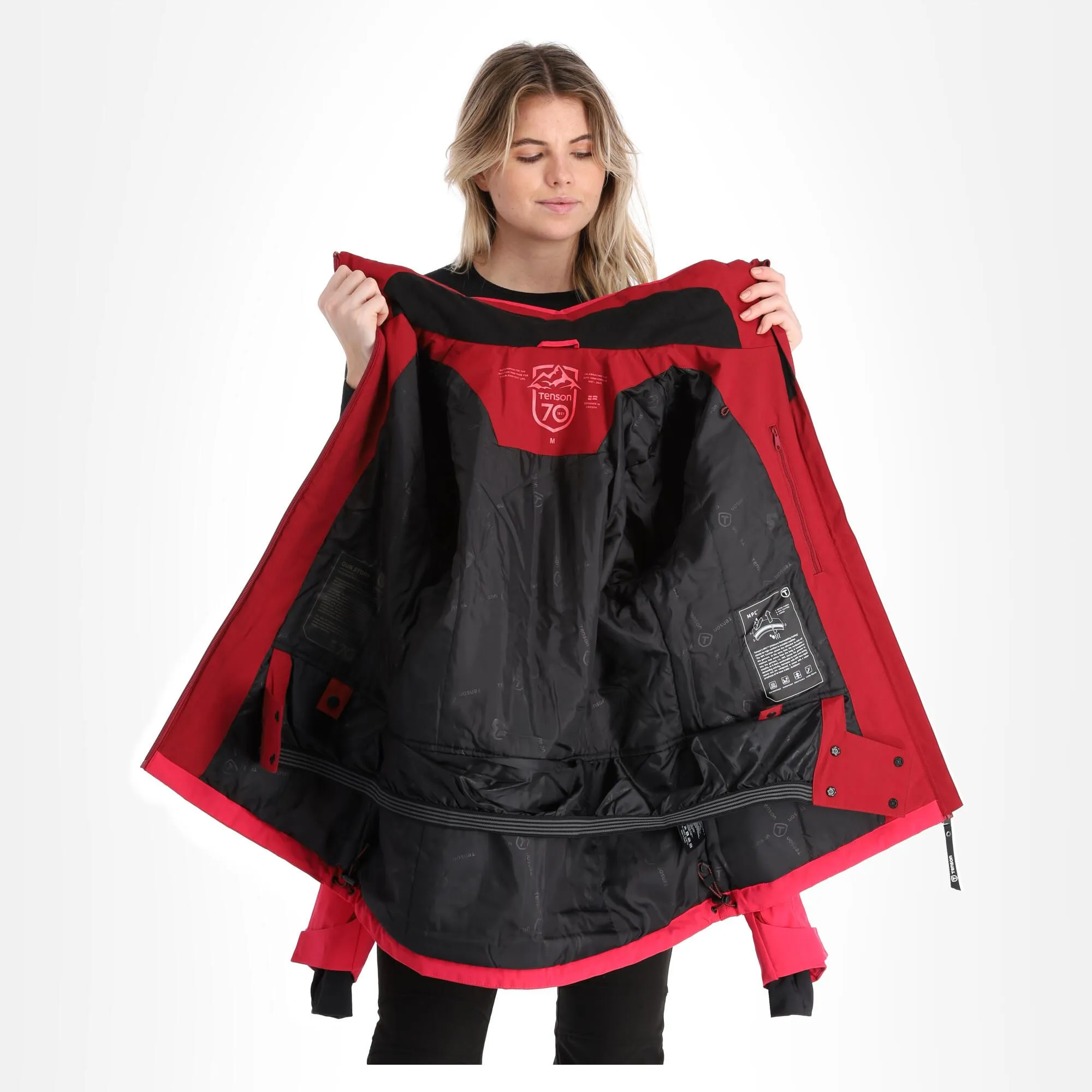 Tenson, Core Ski Jacket Veste De Ski Femmes Cerise Rouge 7 Tenson, Core Ski Jacket Veste De Ski Femmes Cerise Rouge – Image 5