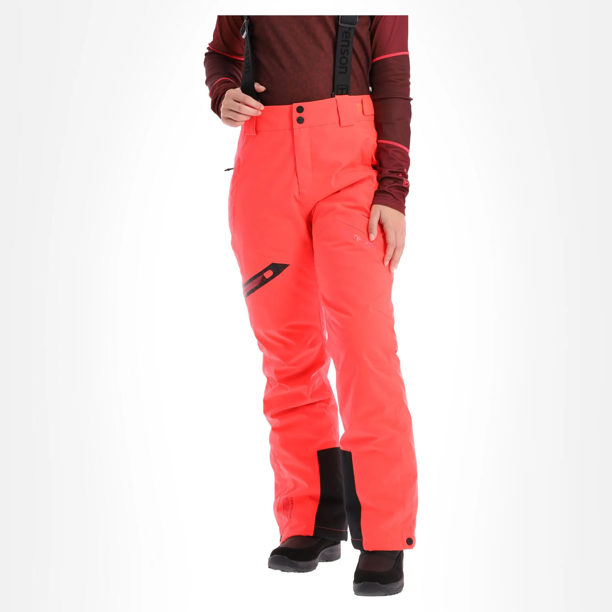 Tenson, Core Ski Pants Pantalon De Ski Femmes Coral Rose 5 Tenson, Core Ski Pants Pantalon De Ski Femmes Coral Rose – Image 3